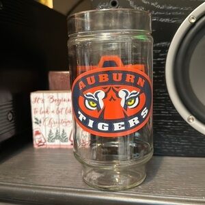 Auburn Tigers University College vintage glass cup